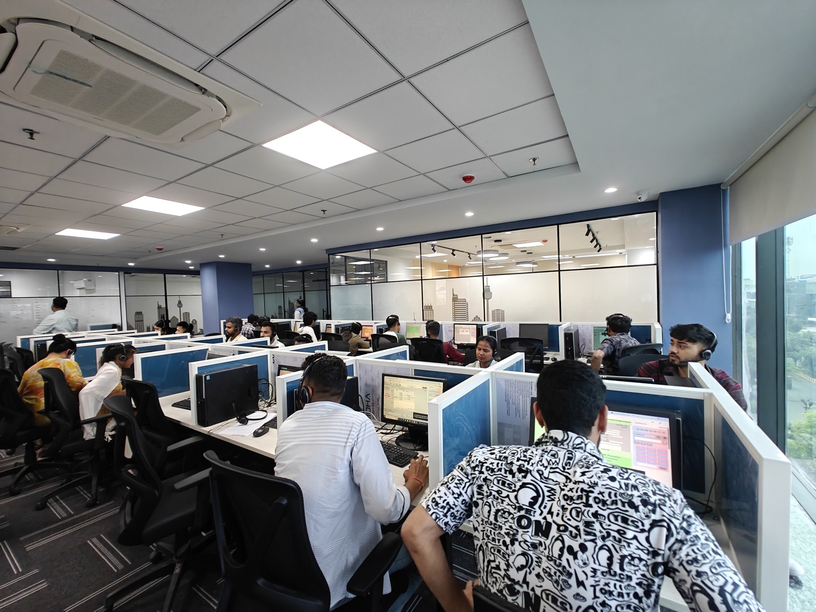 The Aumento production floor — 400+ seats